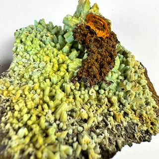 Detail view of Plumbogummite after Pyromorphite Crystal - Specimen at Mind's Eye Mystics