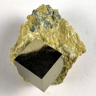 Pyrite Cube in Matrix Crystal - Solar Plexus Chakra - Rough at Mind's Eye Mystics