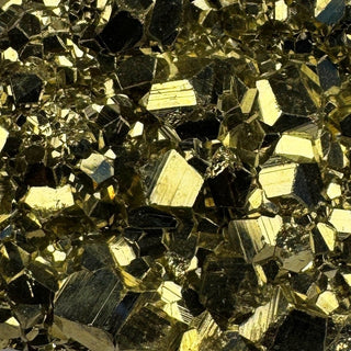 Detail view of Pyrite Rough Chunks Crystal - Assorted - Rough at Mind's Eye Mystics [Piece:The Hive]
