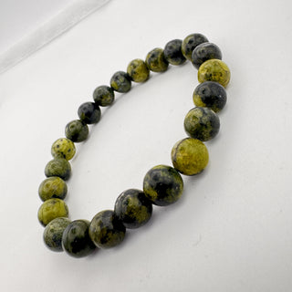 Detail view of Serpentine Magnetite Bracelet 8mm Jewelry - Bracelet at Mind's Eye Mystics
