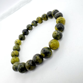 Detail view of Serpentine Magnetite Bracelet 8mm Jewelry - Bracelet at Mind's Eye Mystics