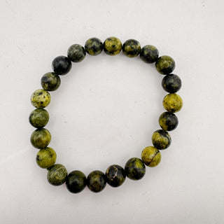 Detail view of Serpentine Magnetite Bracelet 8mm Jewelry - Bracelet at Mind's Eye Mystics