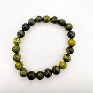 Detail view of Serpentine Magnetite Bracelet 8mm Jewelry - Bracelet at Mind's Eye Mystics