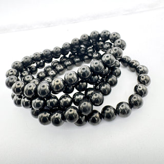 Detail view of Shungite Bracelet 8mm Jewelry - Bracelet at Mind's Eye Mystics