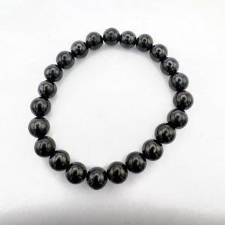 Detail view of Shungite Bracelet 8mm Jewelry - Bracelet at Mind's Eye Mystics