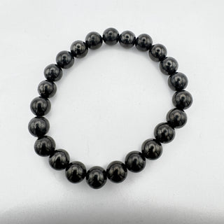Detail view of Shungite Bracelet 8mm Jewelry - Bracelet at Mind's Eye Mystics