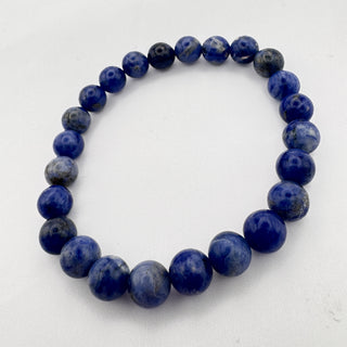 Detail view of Sodalite Bracelet 8mm Jewelry - Bracelet at Mind's Eye Mystics