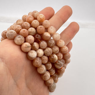 Sunstone Bracelet 8mm Jewelry - Bracelet at Mind's Eye Mystics