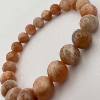 Detail view of Sunstone Bracelet 8mm Jewelry - Bracelet at Mind's Eye Mystics