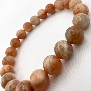 Detail view of Sunstone Bracelet 8mm Jewelry - Bracelet at Mind's Eye Mystics