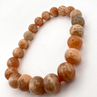 Detail view of Sunstone Bracelet 8mm Jewelry - Bracelet at Mind's Eye Mystics