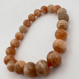 Detail view of Sunstone Bracelet 8mm Jewelry - Bracelet at Mind's Eye Mystics