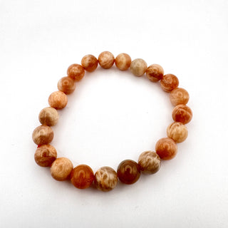 Detail view of Sunstone Bracelet 8mm Jewelry - Bracelet at Mind's Eye Mystics