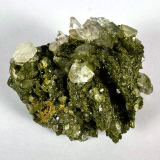 Epidote on Quartz Cluster - Piece / The Grotto Crystal - Show Piece at Mind's Eye Mystics