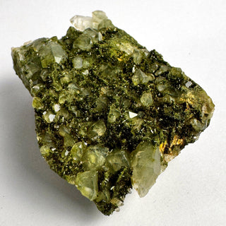 Epidote on Quartz Cluster - Piece / The Cliff Crystal - Show Piece at Mind's Eye Mystics