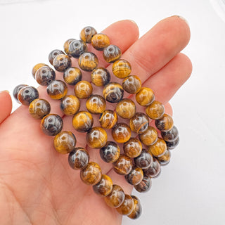 Yellow Tiger Eye Bead Bracelet 8mm Jewelry - Bracelet at Mind's Eye Mystics