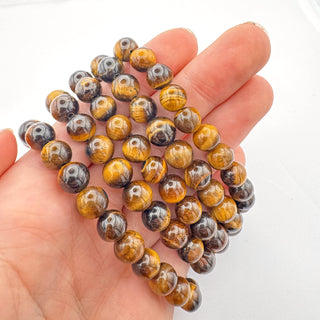 Yellow Tiger Eye Bead Bracelet 8mm Jewelry - Bracelet at Mind's Eye Mystics