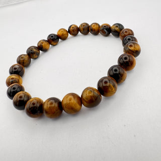 Detail view of Yellow Tiger Eye Bead Bracelet 8mm Jewelry - Bracelet at Mind's Eye Mystics