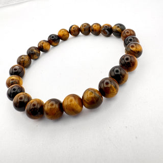 Detail view of Yellow Tiger Eye Bead Bracelet 8mm Jewelry - Bracelet at Mind's Eye Mystics