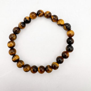 Detail view of Yellow Tiger Eye Bead Bracelet 8mm Jewelry - Bracelet at Mind's Eye Mystics