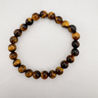 Detail view of Yellow Tiger Eye Bead Bracelet 8mm Jewelry - Bracelet at Mind's Eye Mystics